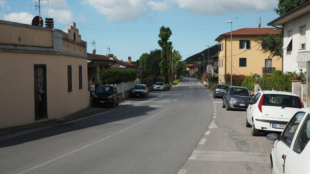 La zona in cui verrà messo il senso unico