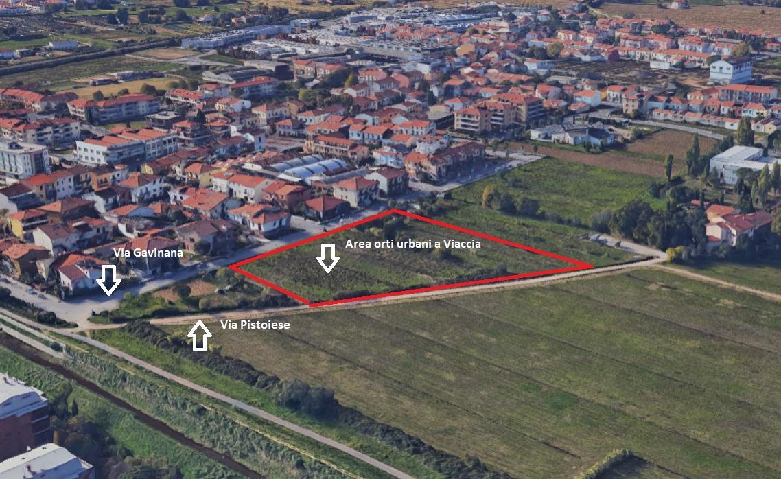 L'area di Viaccia che sarà destinata ai 47 orti urbani