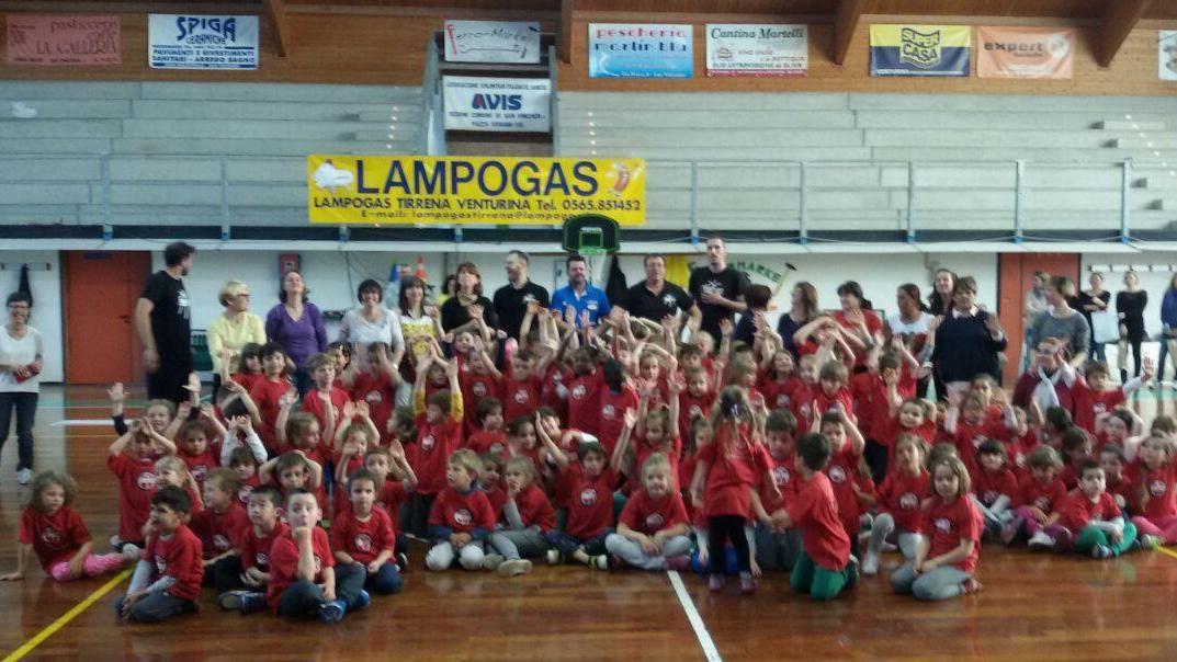 Dall’infanzia al basket, bambini in festa