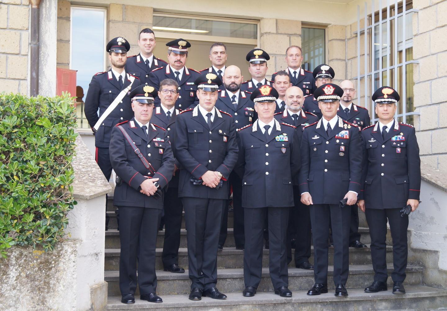 Il comandante Ilio Ciceri in visita 