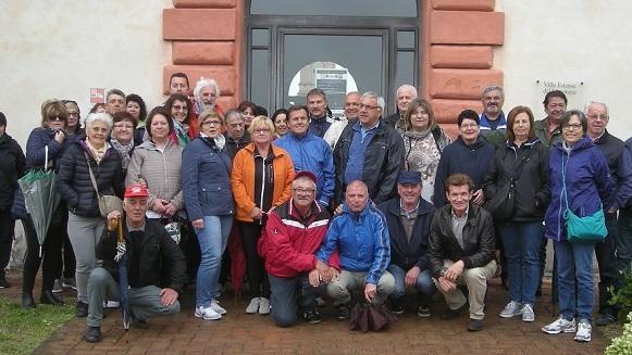 Delegazione dell’Aics in visita alla Delizia