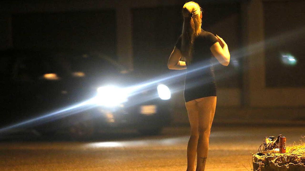 Prostituta in attesa di clienti a Migliarino (Foto d'archivio)