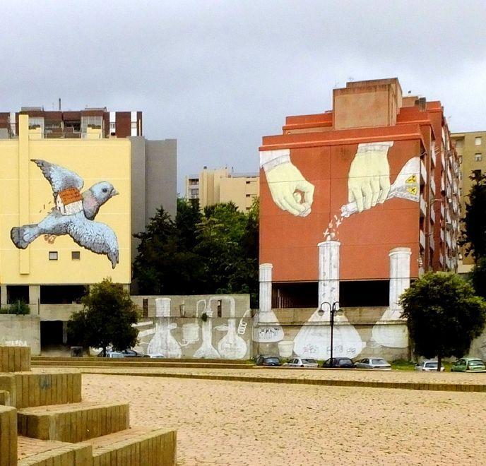 La piccola città verde giovane e dinamica 