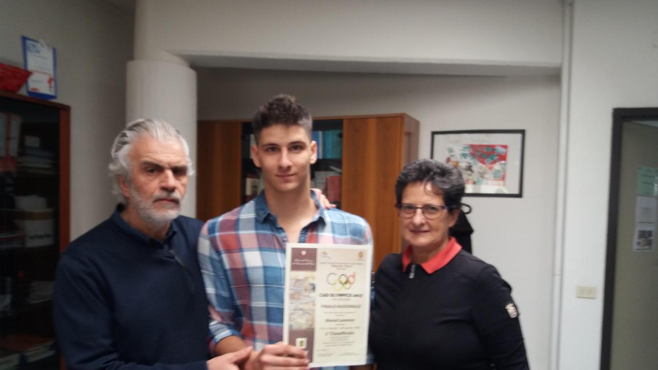 Al centro Lorenzo Storai campione delle Olimpiadi Cad 2017