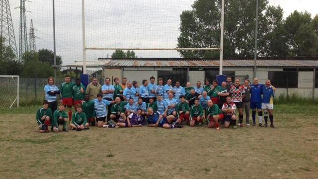 I ragazzi dell'Invuctus, la squadra di rugby della Polisportiva Aurora