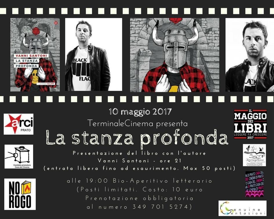 La locandina della serata "La stanza profonda"