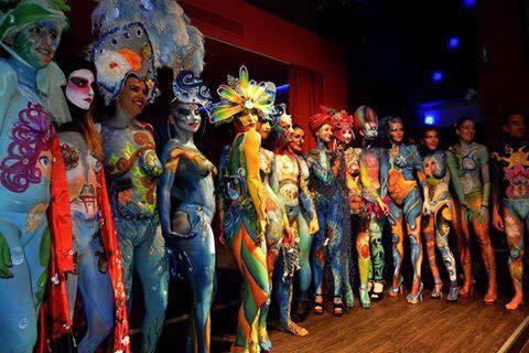 Body painting, modelle "opere d'arte" viventi a La Villa Resort