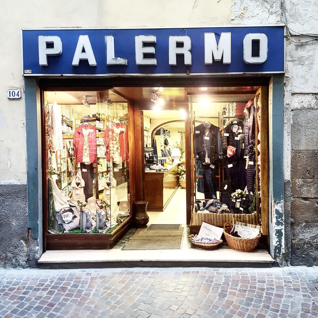 Il negozio "Palermo" in via San Paolino