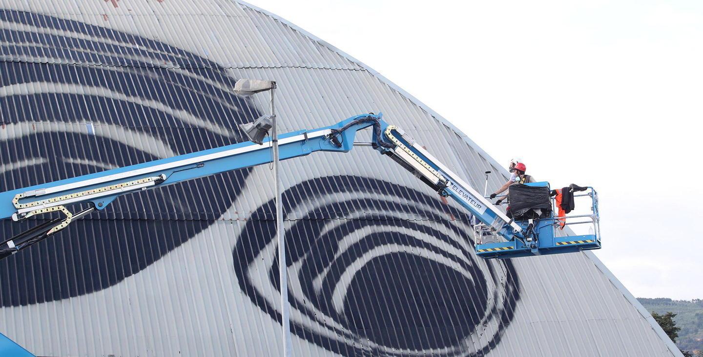 Il murale prende forma 