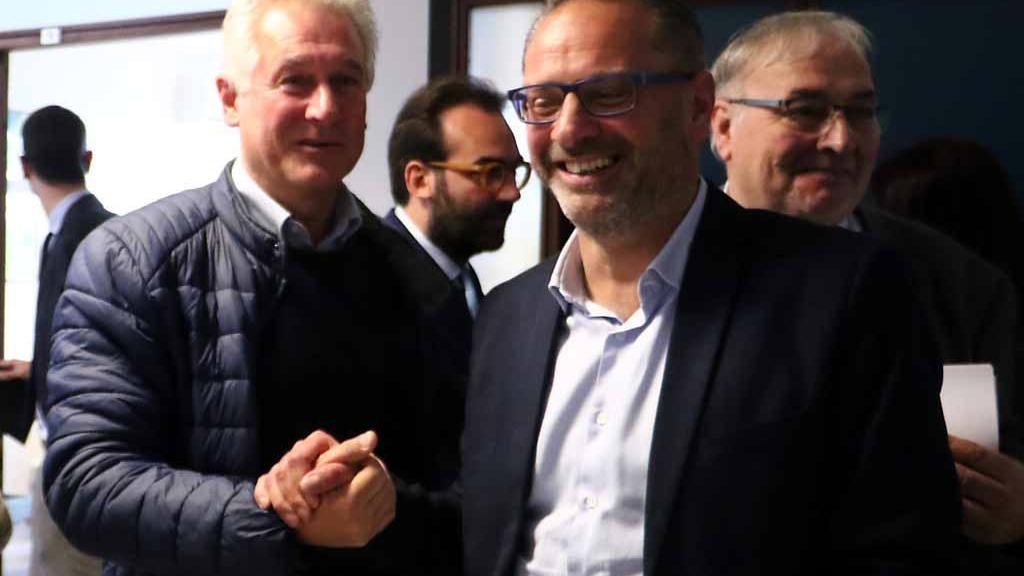 Andrea Vannucci e Andrea Zanetti fuori dal tribunale