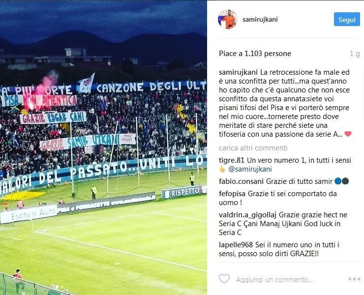 Cani e Ujkani, parole d’amore per Pisa 