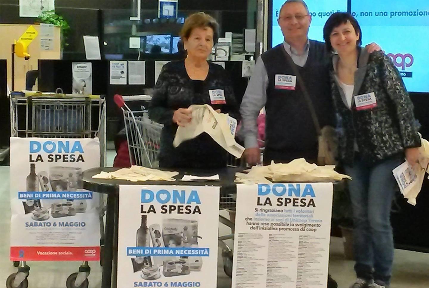Raccolta di alimenti 5,4 tonnellate con “Dona la spesa”