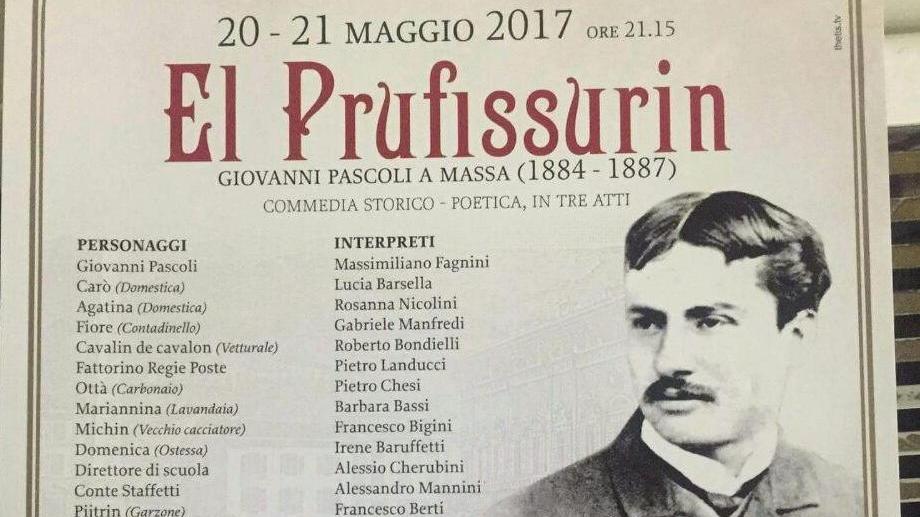 Pascoli e Massa, in una commedia