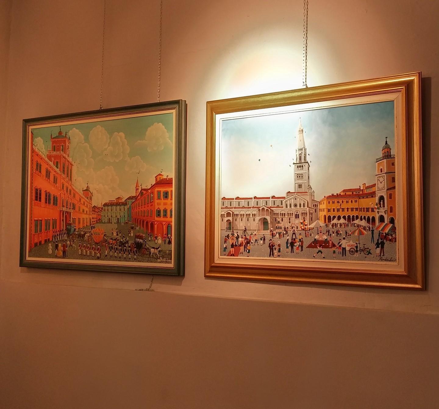 Splendori di Modena nello stile naif 