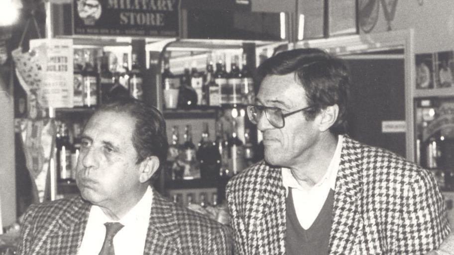 Dino Milia con Mario De Sisti nel 1989