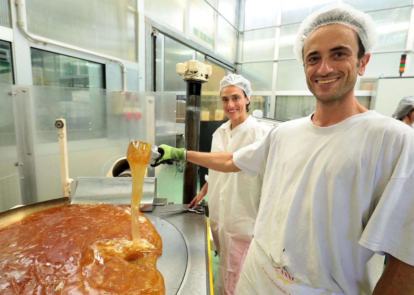 Uno scatto della storica azienda di caramelle Fallani