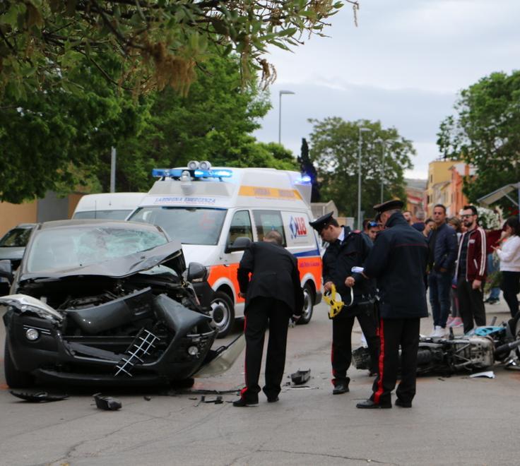 Scontro auto-moto a Sorso 38enne finisce all’ospedale 