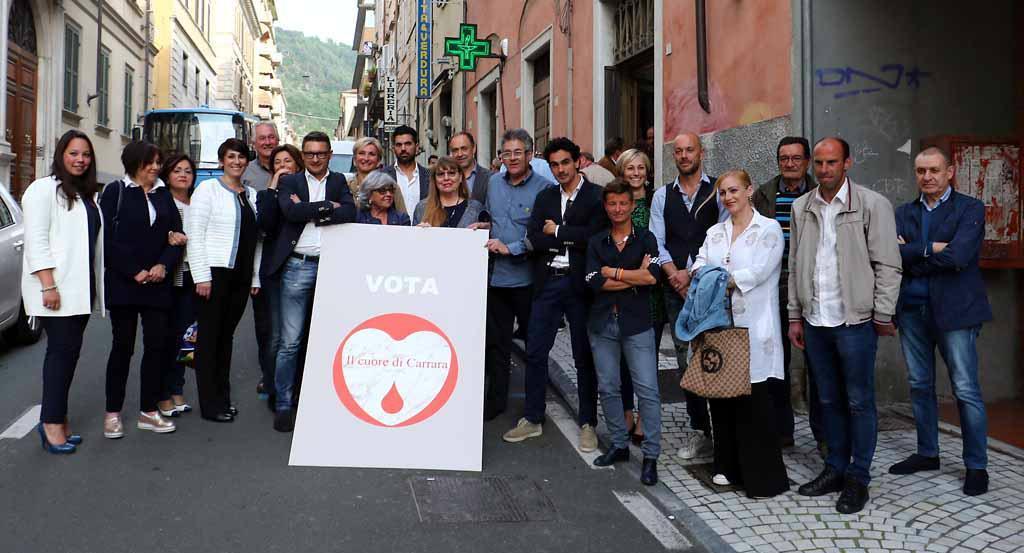 Il Cuore di Carrara:  «Noi stiamo con Vannucci» 