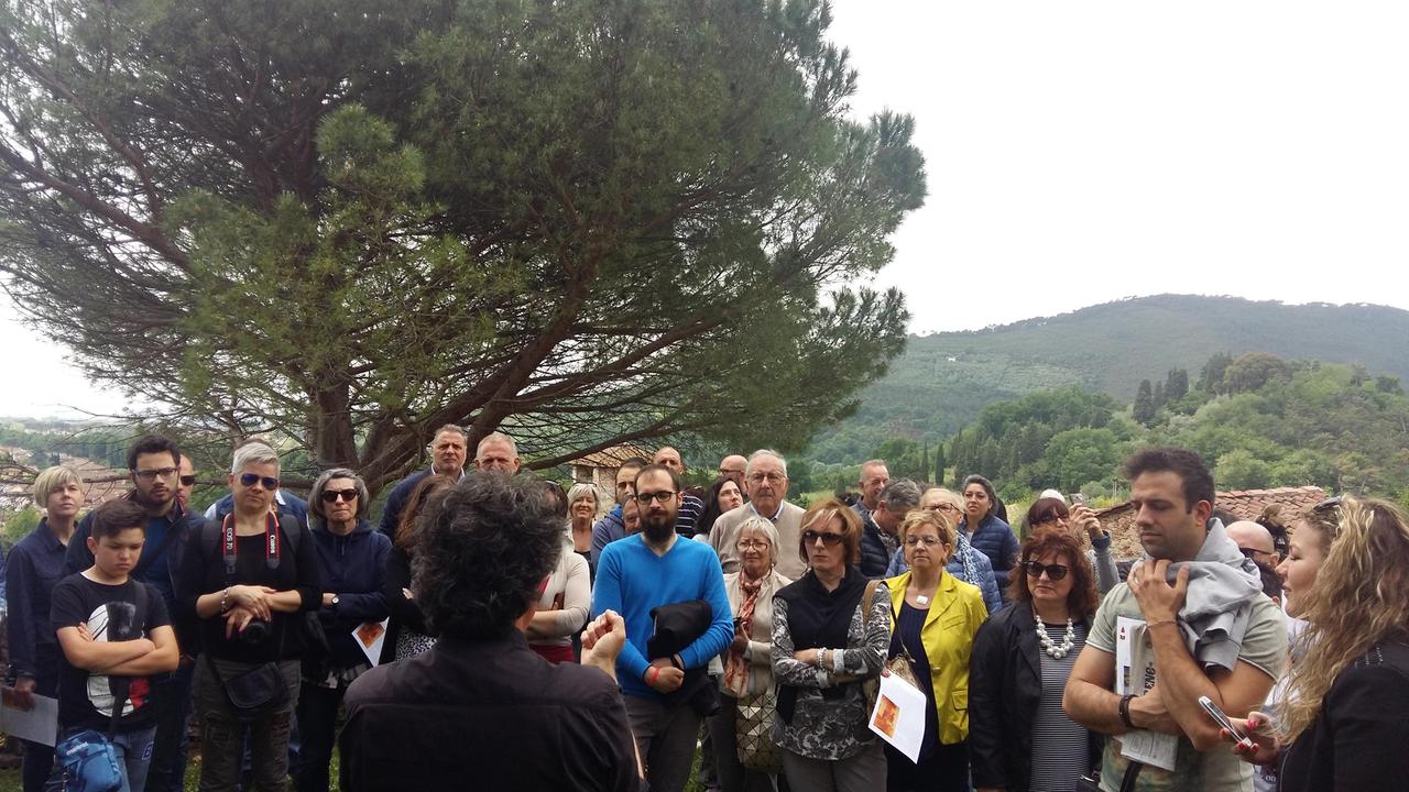 Alcuni dei visitatori alla Rocca di Vicopisano