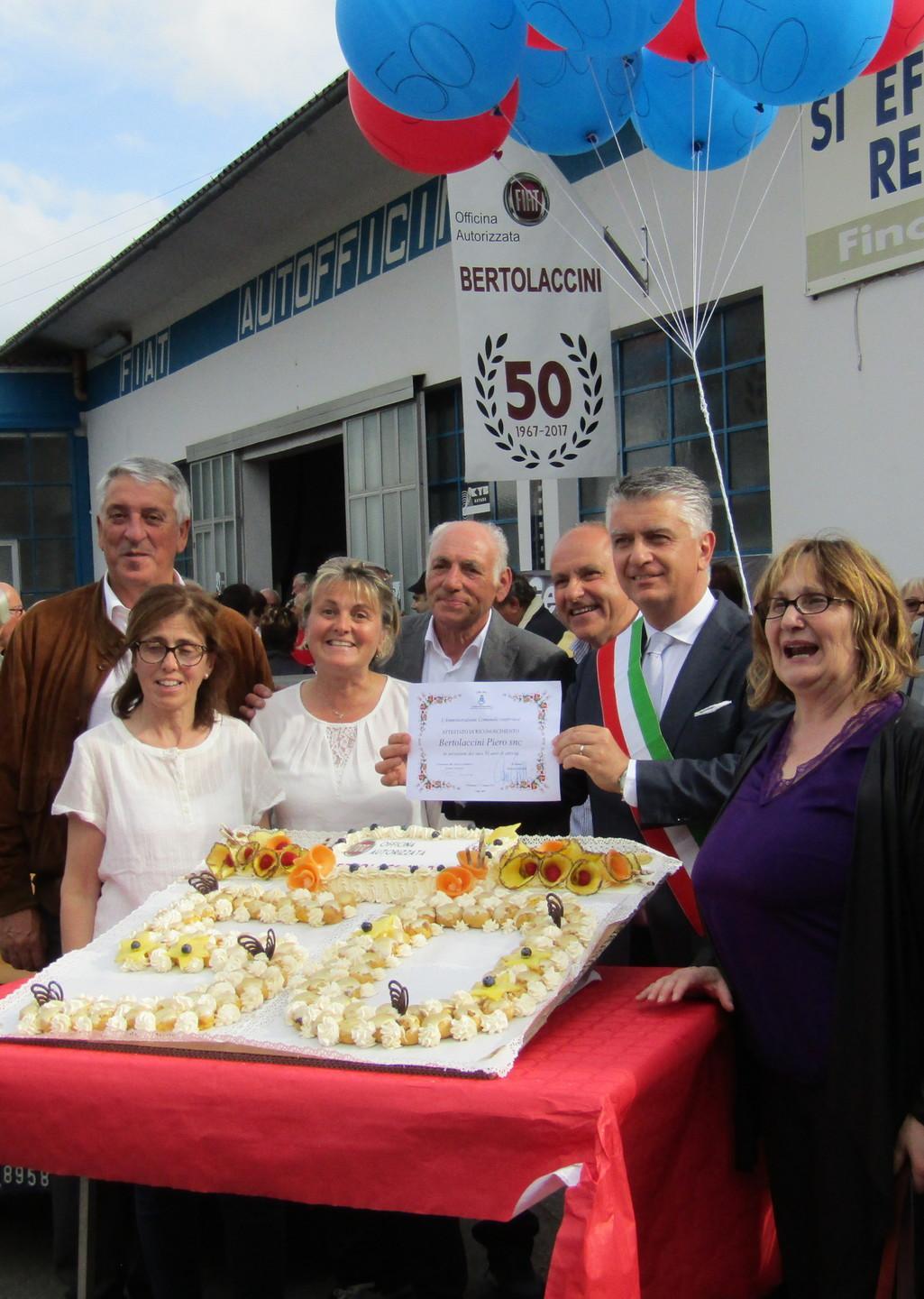 L’Officina Bertolaccini brinda  al mezzo secolo d’attività