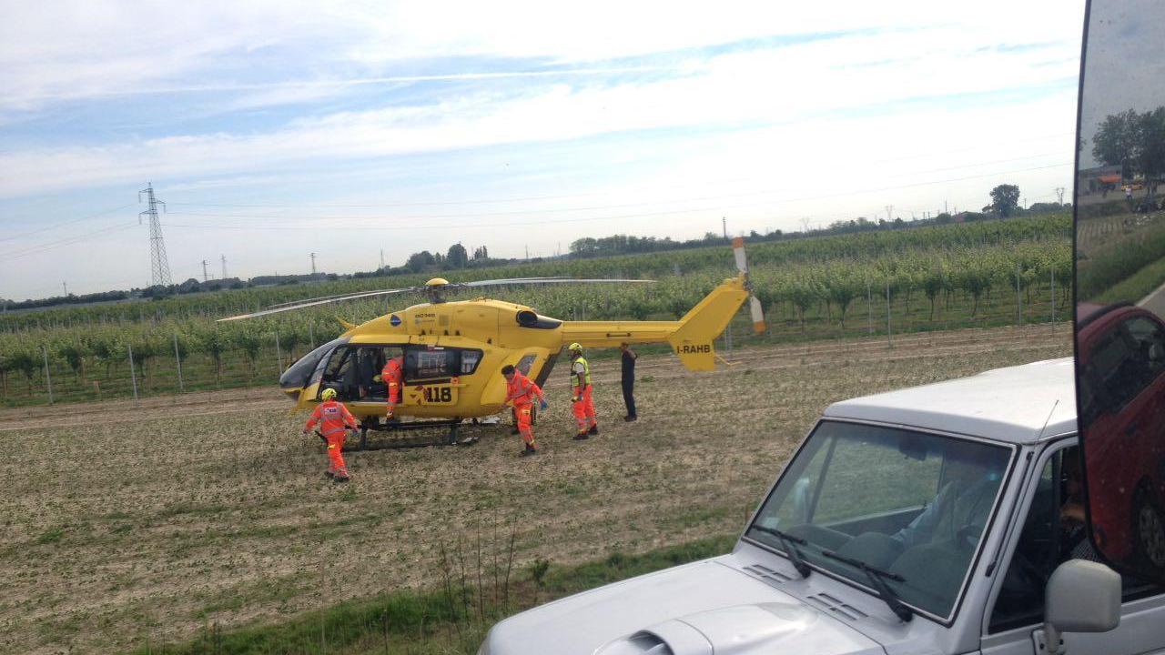 L'incidente di Camerlona con una Ferrari coinvolta