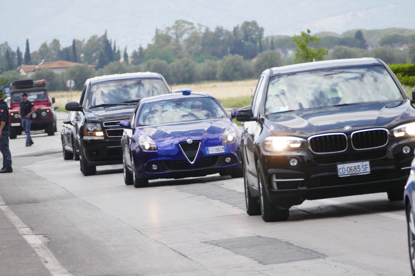 L'arrivo di Obama (foto Enzo Russo)