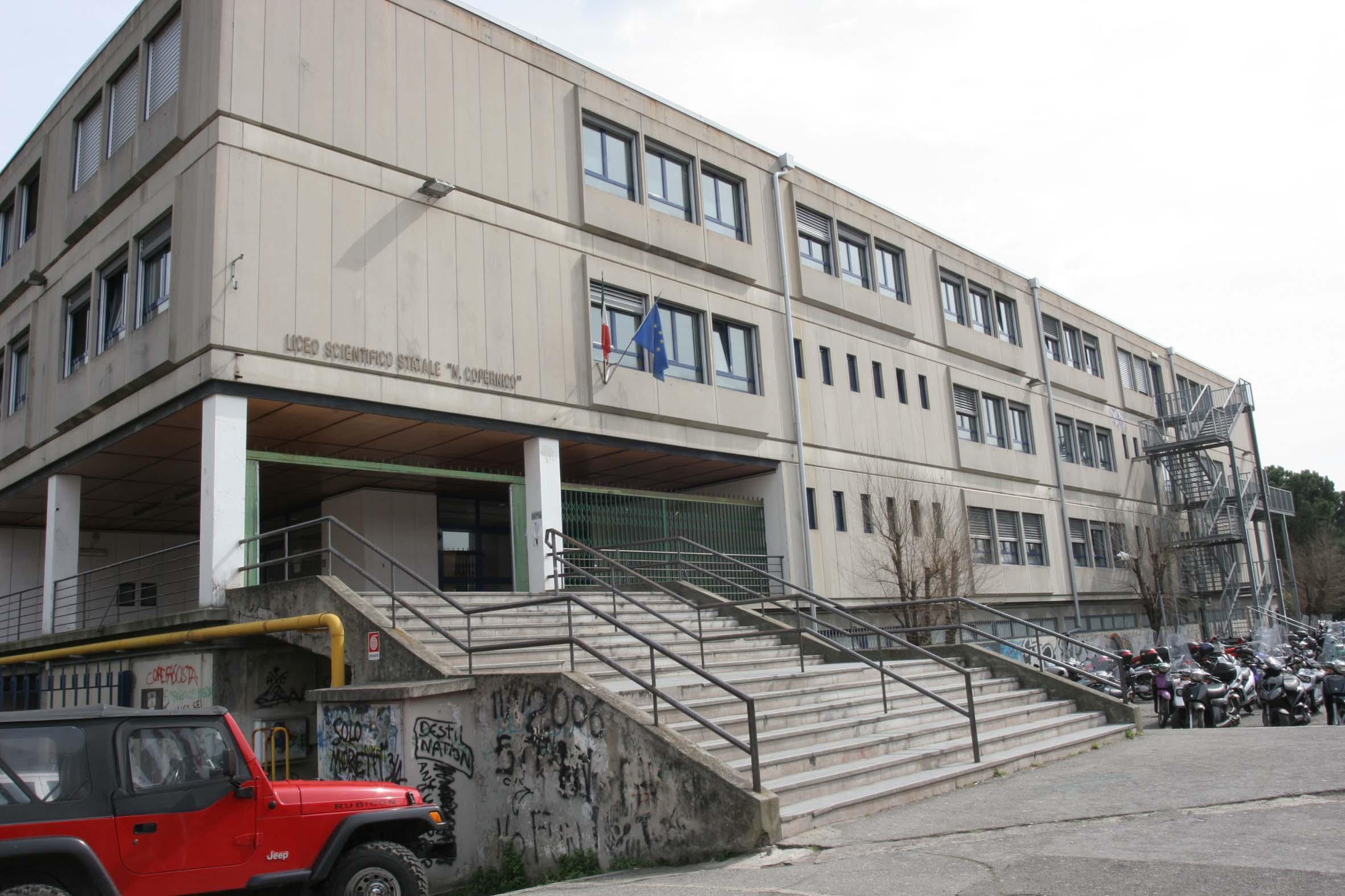 Il liceo Copernico di viale Borgo Valsugana