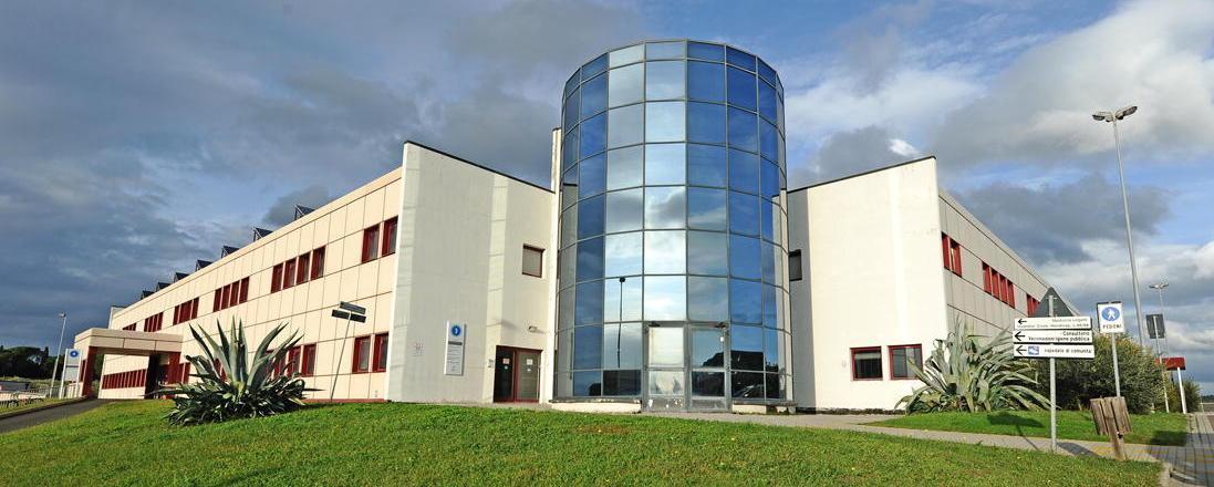 Una veduta dell'ospedale di Cecina