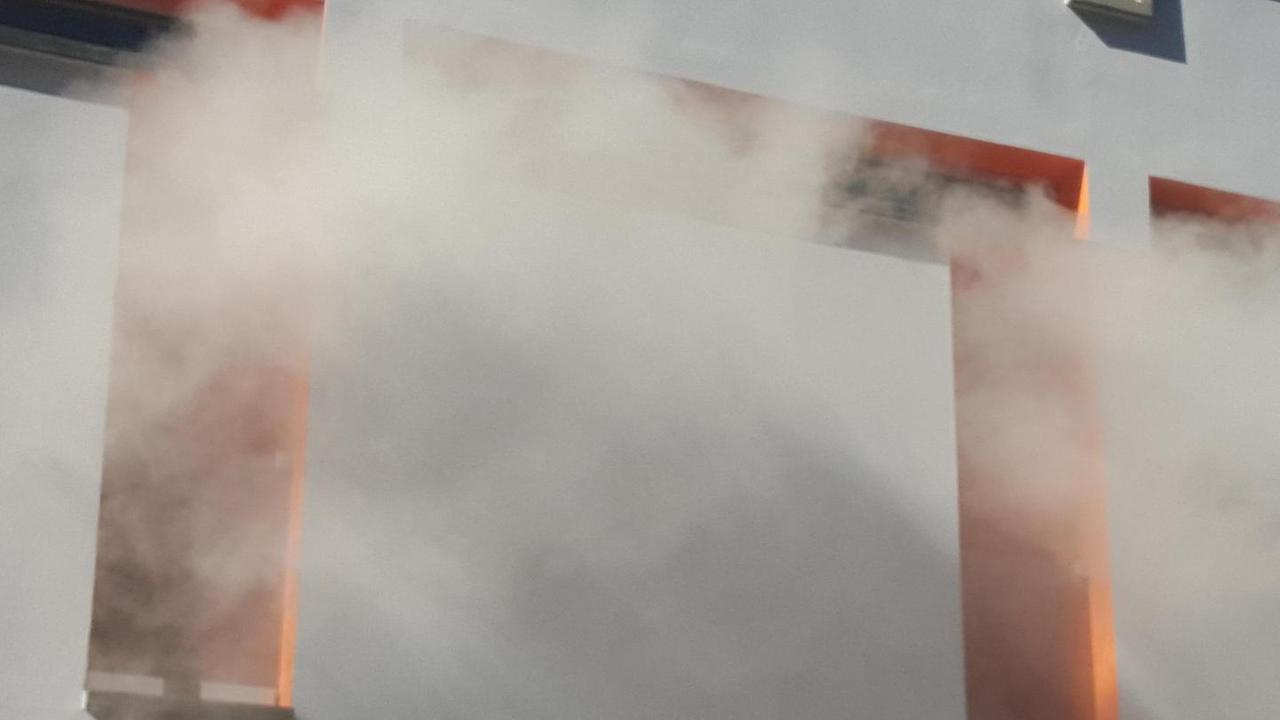 Allarme incendio, ma era solo fumo