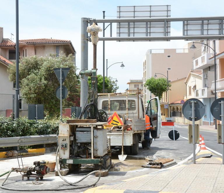 Lavori nel ponte tombato via Vittorio Veneto in tilt 