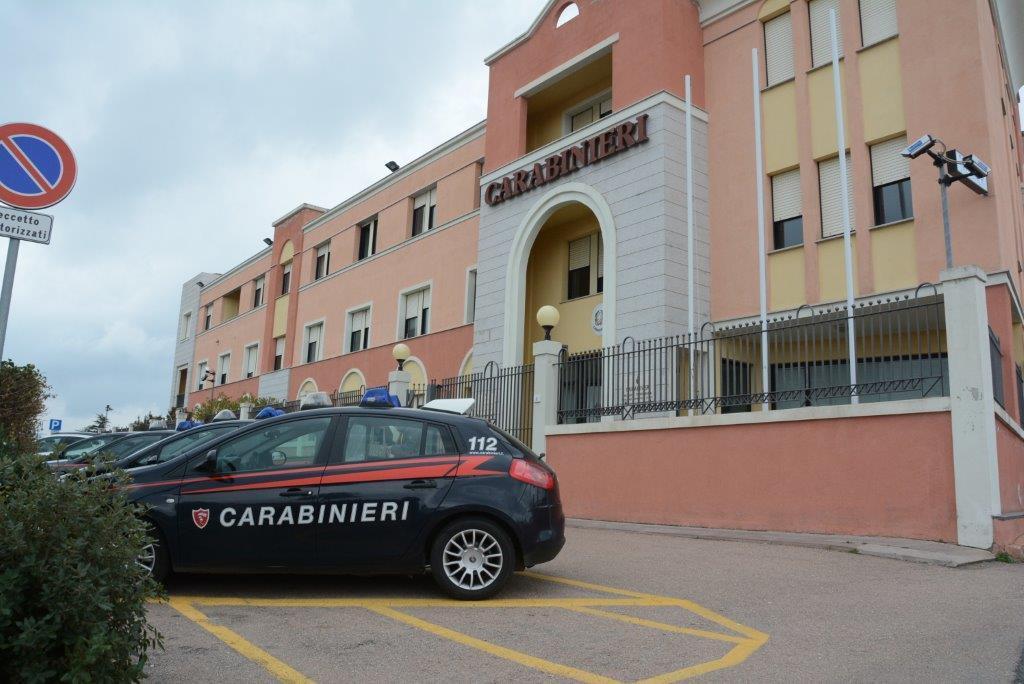 La caserma dei carabinieri di Olbia