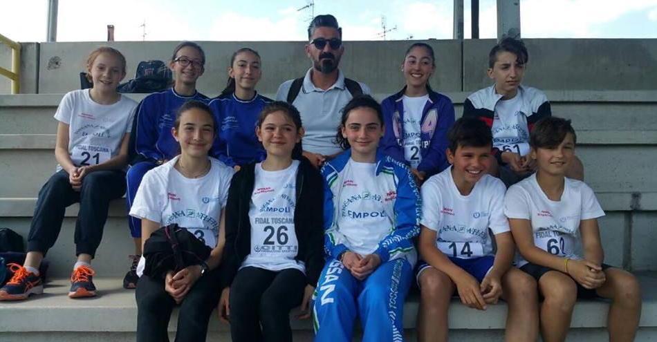 Le Ragazze dellaToscana Atletica  vincono il titolo regionale 4x100