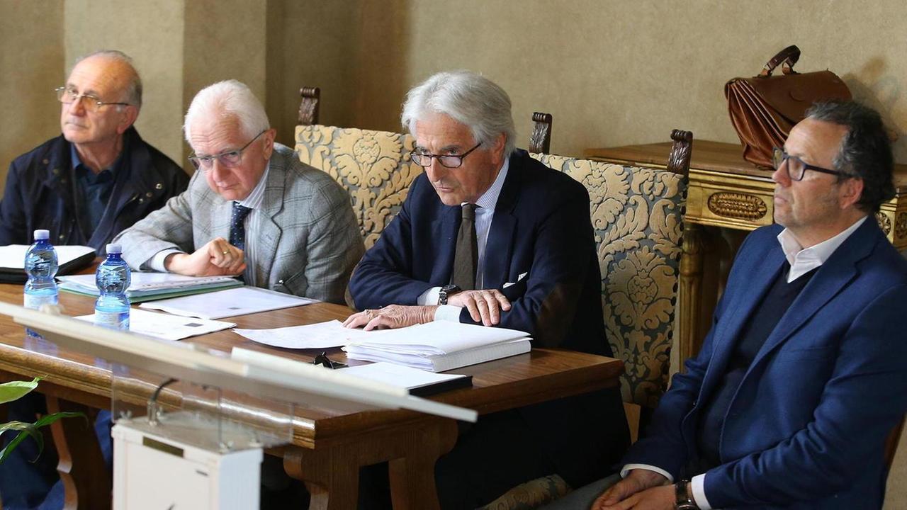 La conferenza stampa della Lista Rinnovamento (foto Nucci)