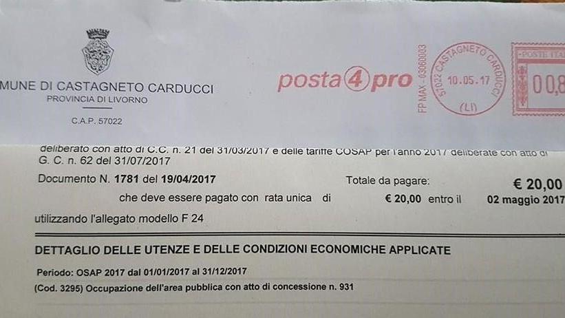 Cosap, ai cittadini avvisi già scaduti