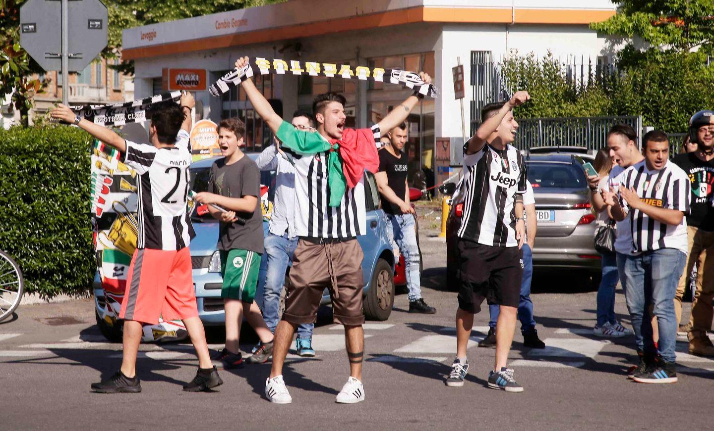 Caroselli per lo scudetto della Juve