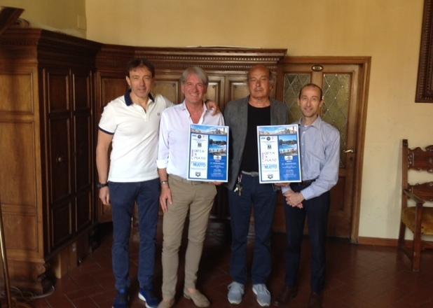 Il consigliere delegato per lo sport Luca Vannucci, Roberto Di Carlo, Alessandro Castagnoli e Roberto Bresci