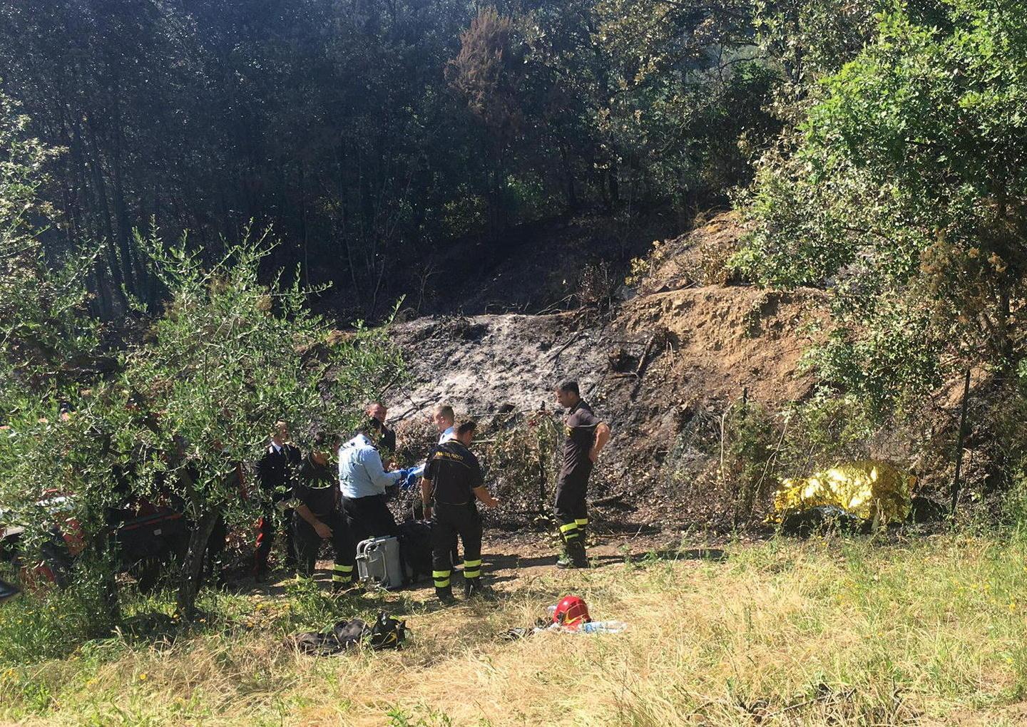 Pensionato di Pieve incendia le sterpaglie e muore carbonizzato 