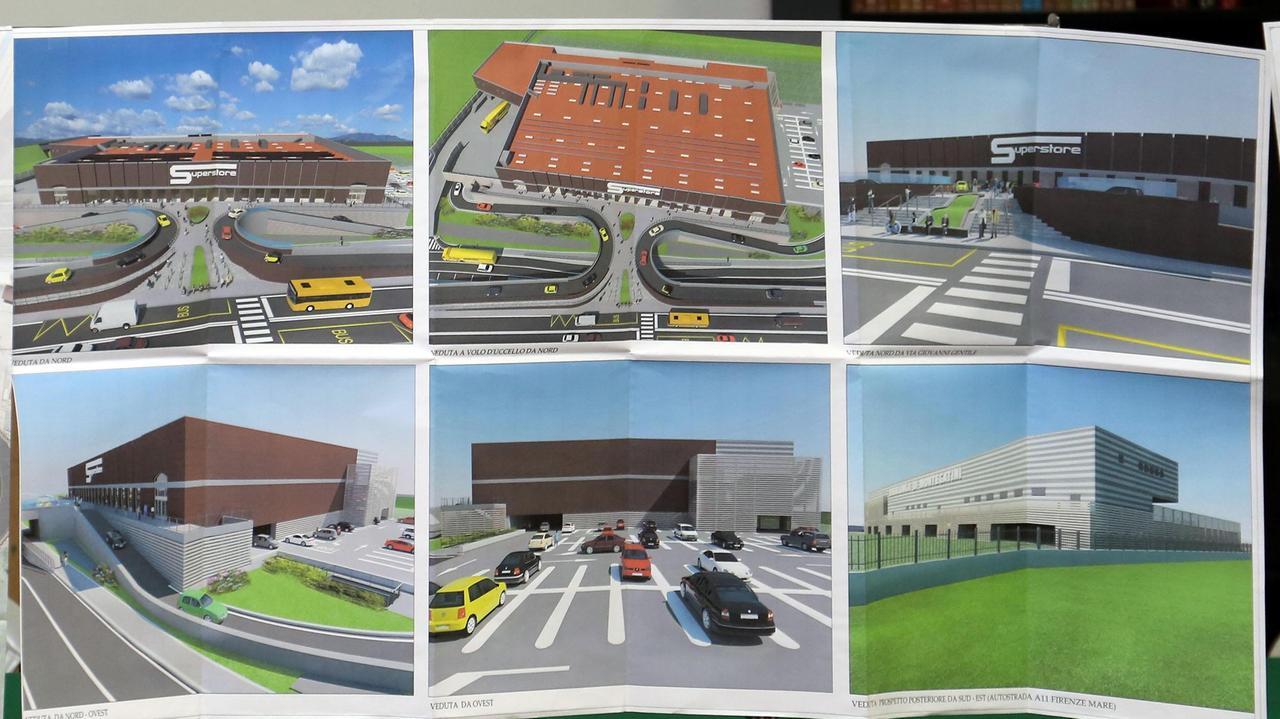 I rendering mostrati in assemblea su come sarà la nuova Esselunga