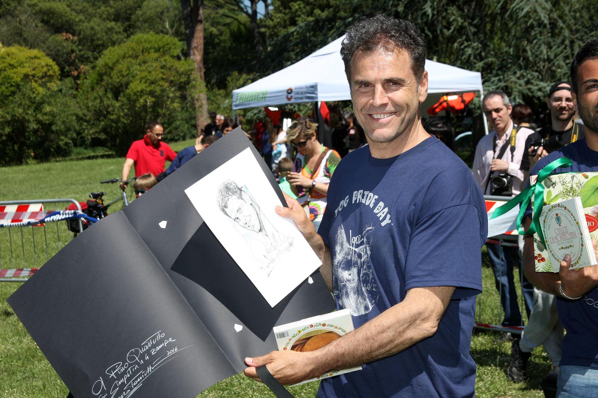 Pino Quartullo, anche quest'anno ospite d'onore al Dog Pride Day (Foto Nucci)