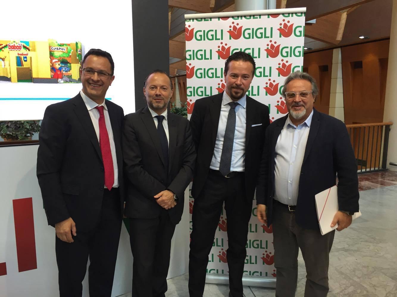 Da sinistra Luca Frigeri, Stefano De Robertis, Alessandro Tani, Umberto Montano