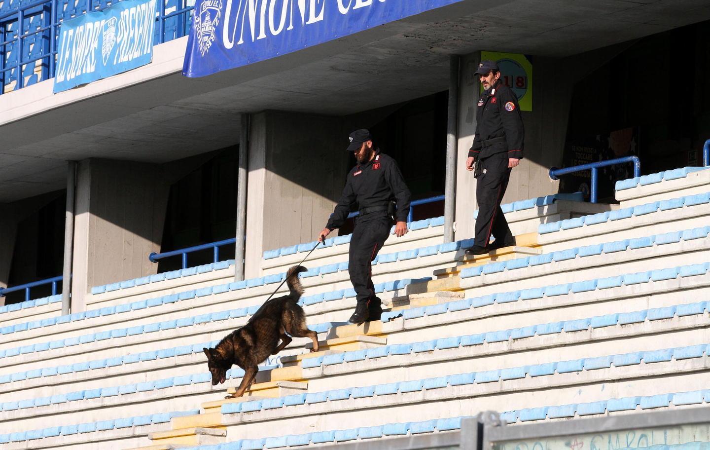 Cento agenti schierati allo stadio per l’amichevole della Nazionale