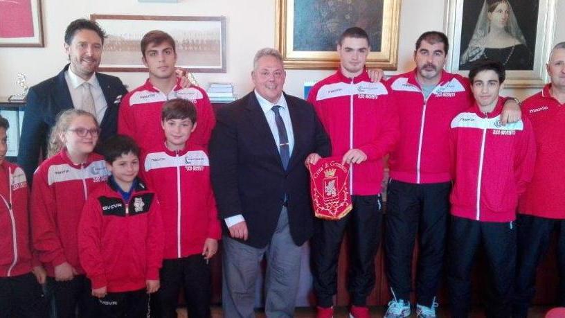 I tricolori Juniores ricevuti in municipio