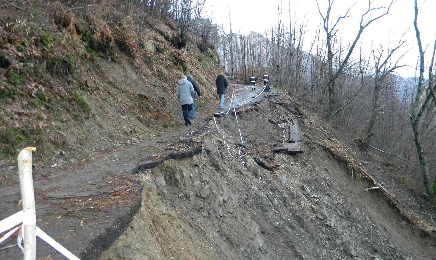 Interventi contro le frane sulle strade provinciali