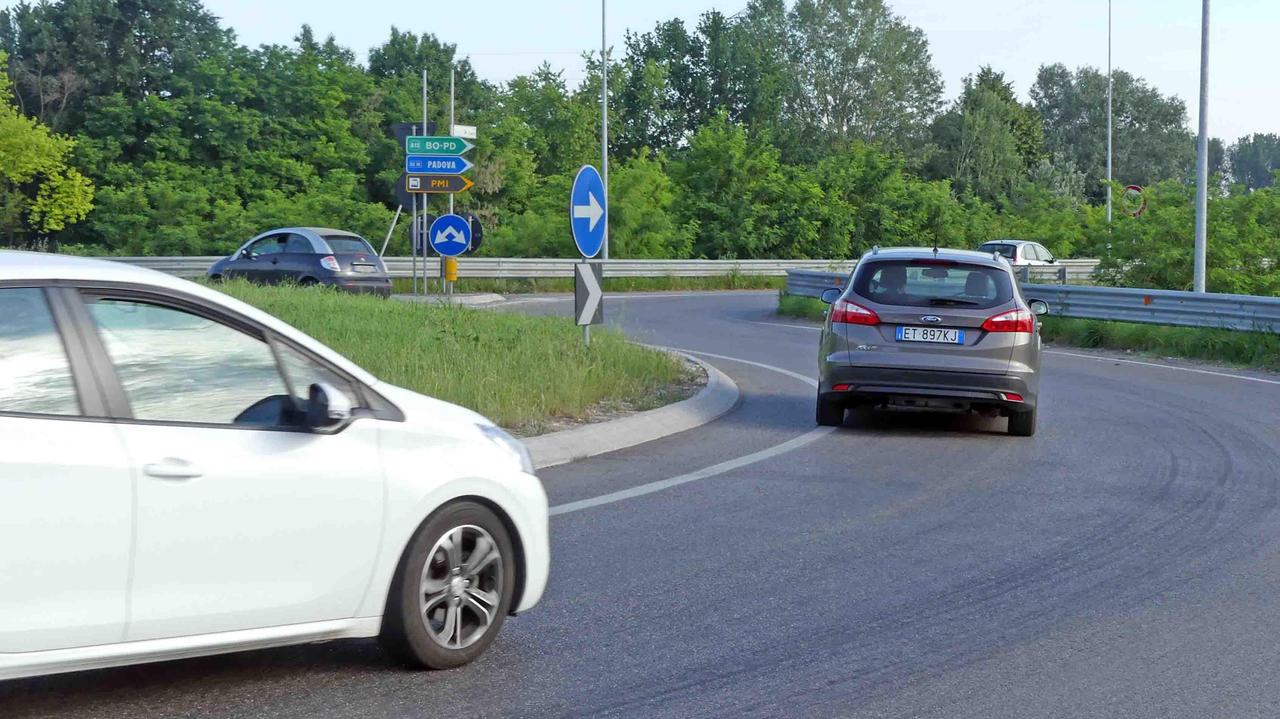 La rotatoria dell'incidente