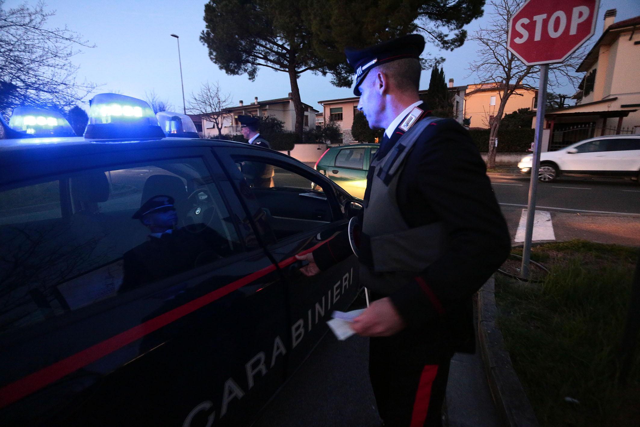 Un controllo dei carabinieri (foto d'archivio)