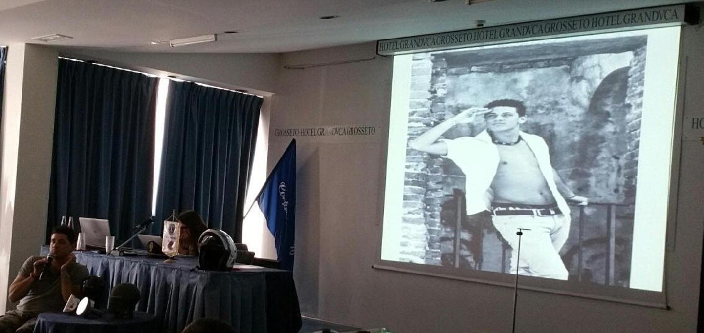 Gabriele Lattanzi durante il convegno all'Hotel Granduca