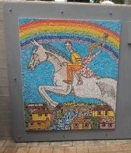 “Cavalcare la fantasia”, il mosaico dei ragazzi del Centro diurno