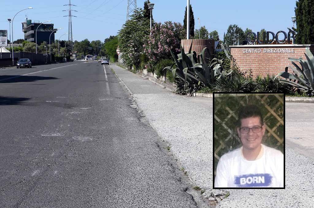 Il luogo dell'incidente e nel riquadro Guido Drago