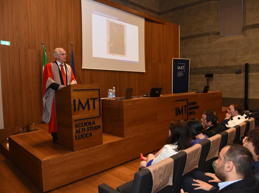 La lectio magistralis affidata a Béla Bollobàs 