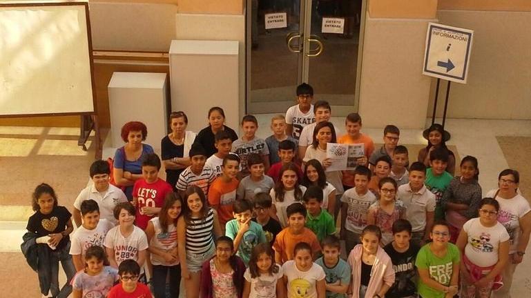 Gli alunni di Pieve in municipio